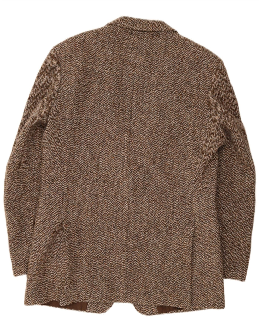 Giacca blazer da uomo St. Michael Harris Tweed UK 40 grande spina di pesce marrone