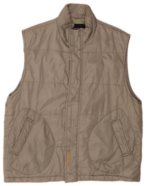 Gilet imbottito da uomo Zara UK 42 XL poliestere kaki