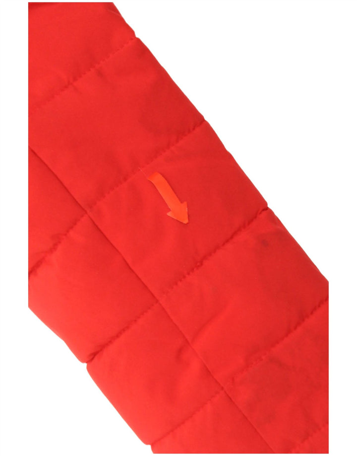 Giacca imbottita con cappuccio oversize da donna Superdry UK 10 piccola rossa in poliestere