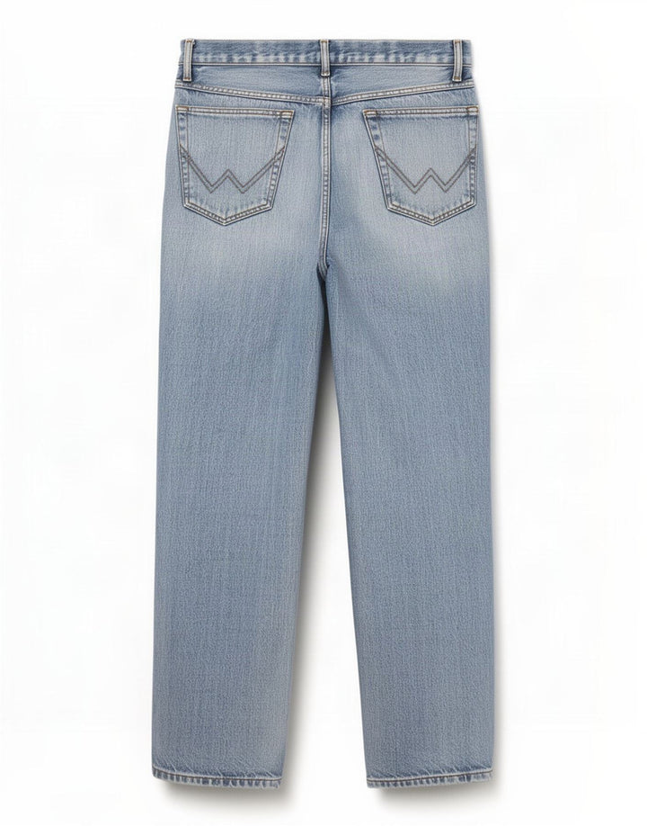 Jeans dritti Wrangler Texas da donna W34 L32 cotone blu