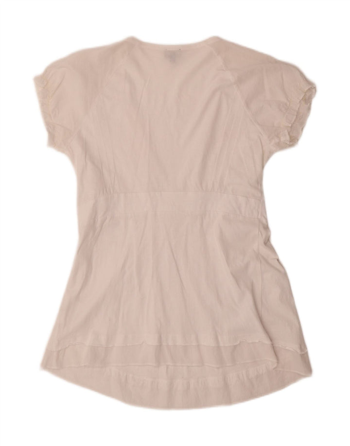 Camicetta da donna Calvin Klein Jeans Top UK 14 grande cotone bianco