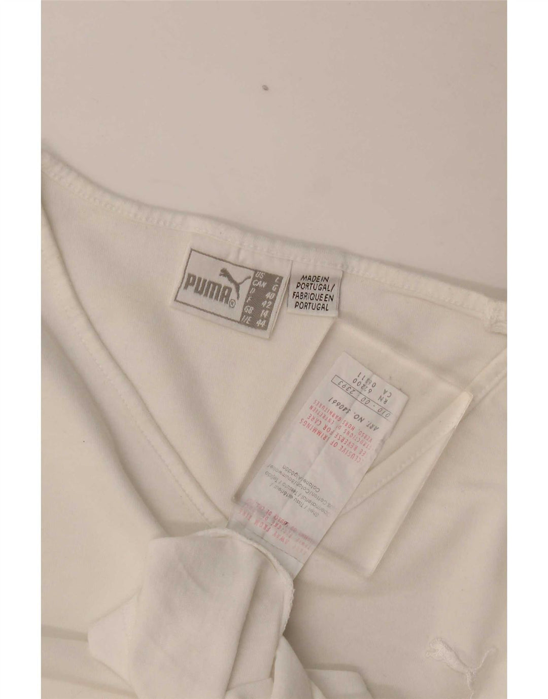 T-shirt da donna Puma UK 14 cotone bianco medio