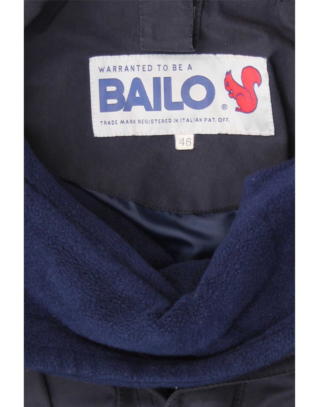 Giacca a vento con cappuccio da uomo Bailo IT 46 Small Blu Navy in cotone