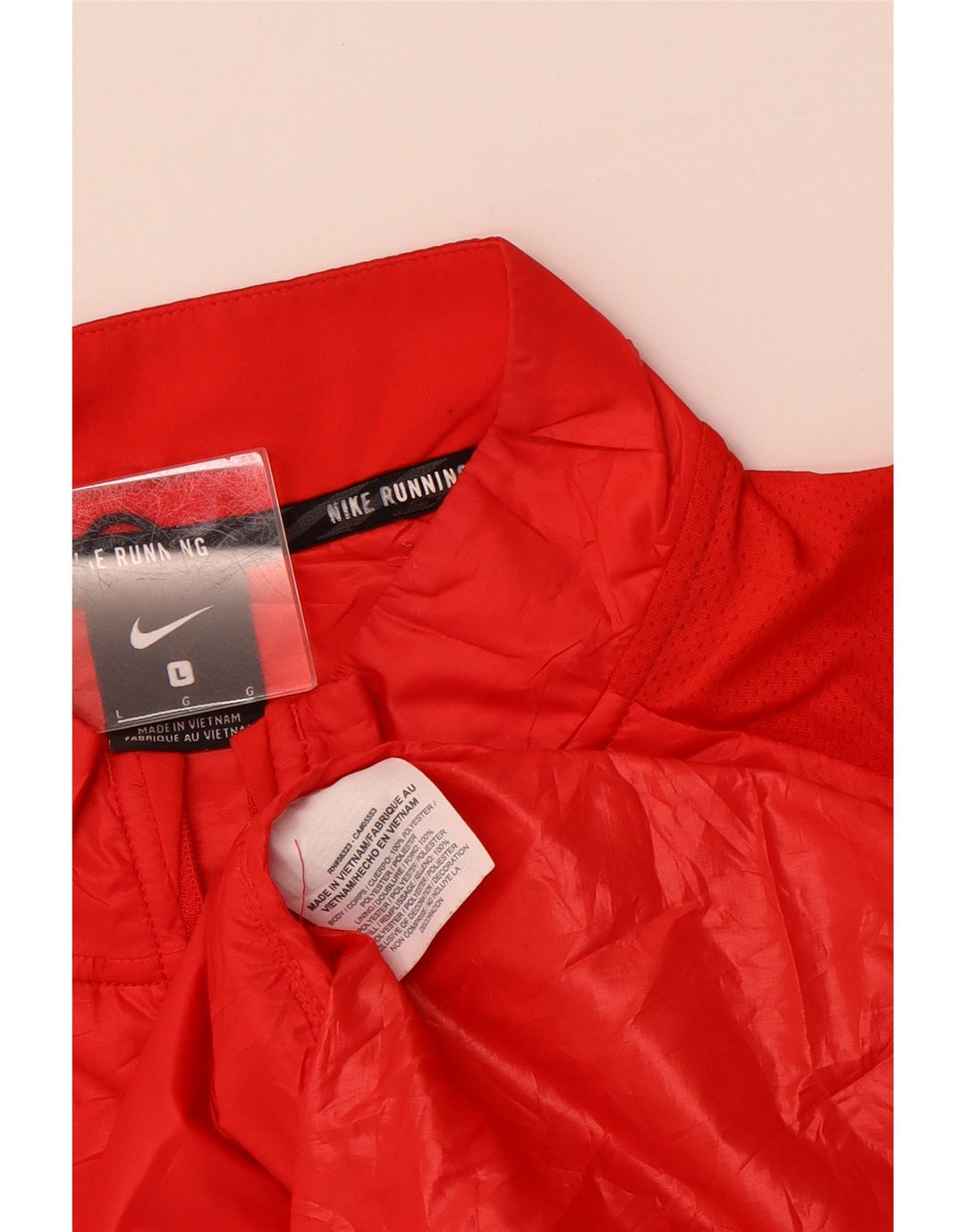 Gilet da donna NIKE UK 16 grande rosso poliestere