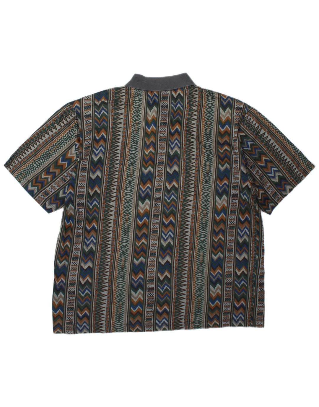 Polo da uomo Mango XL multicolore geometrica