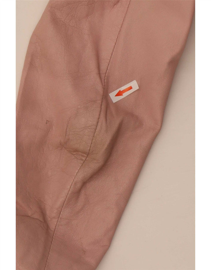 Giacca da corsa in pelle da donna Wanted IT 48 XL Rosa