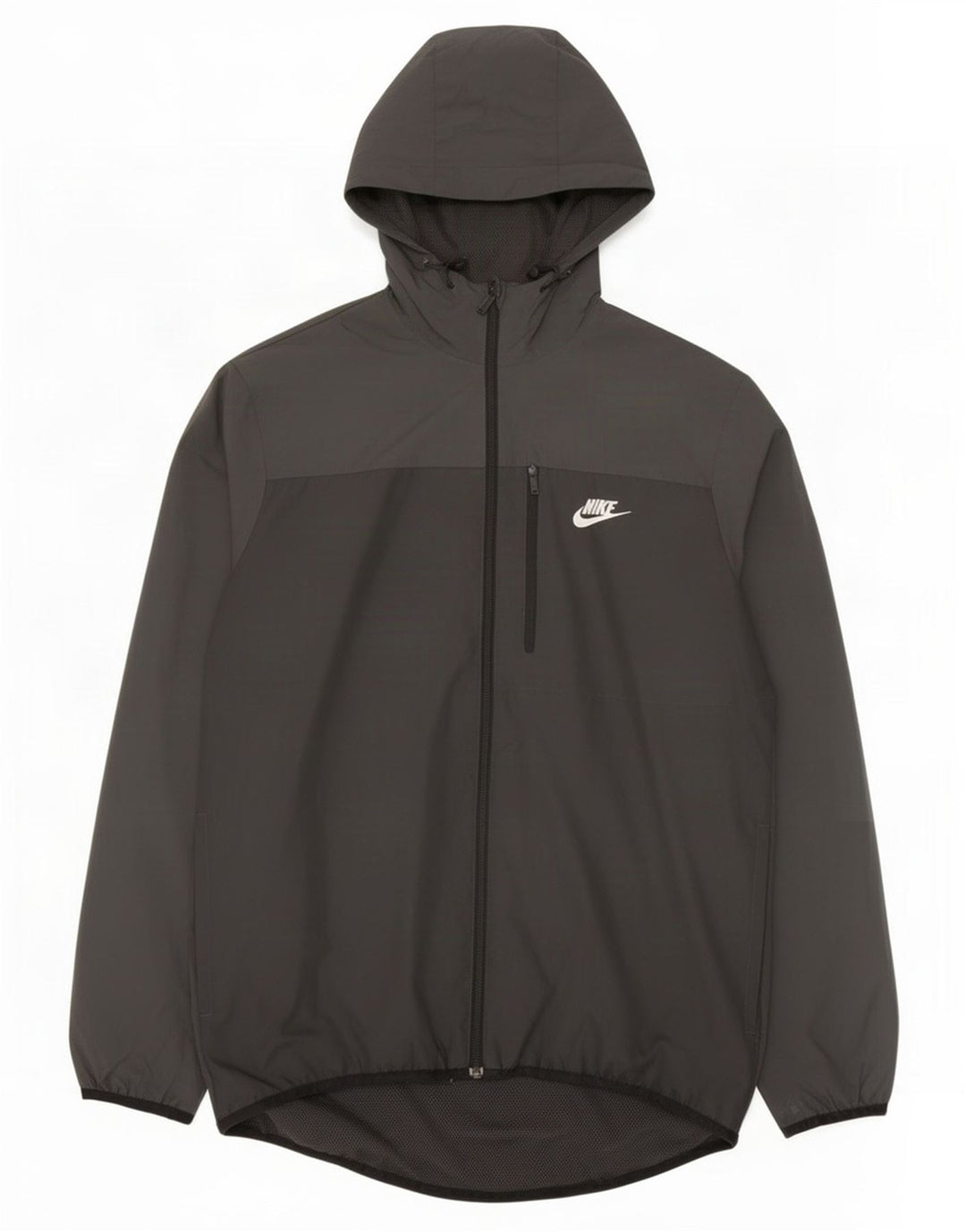 Giacca antipioggia con cappuccio da uomo Nike UK 38 medio nero poliestere