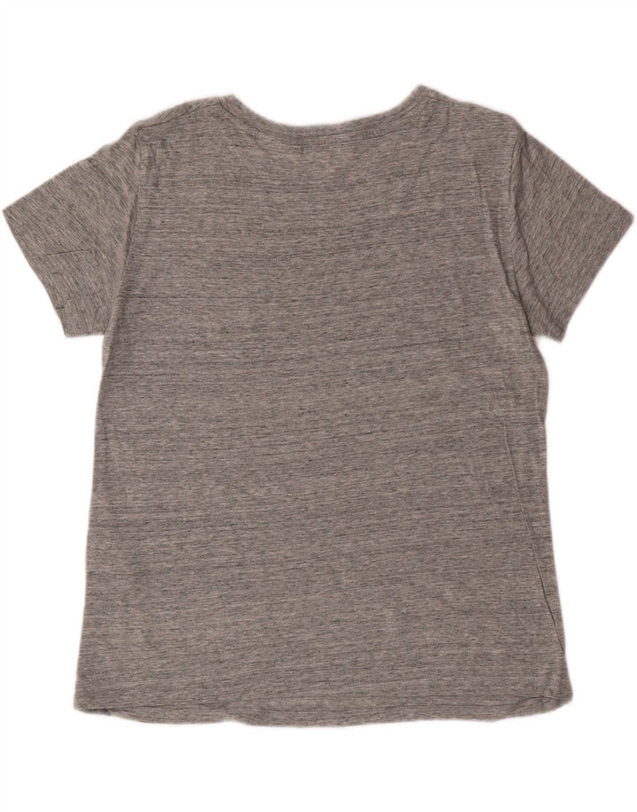 LEVI'S Womens Graphic T-Shirt Top UK 14 Medium Grey Flecked Cotton Vintage Levi's and Second-Hand Levi's from Messina Hembry 