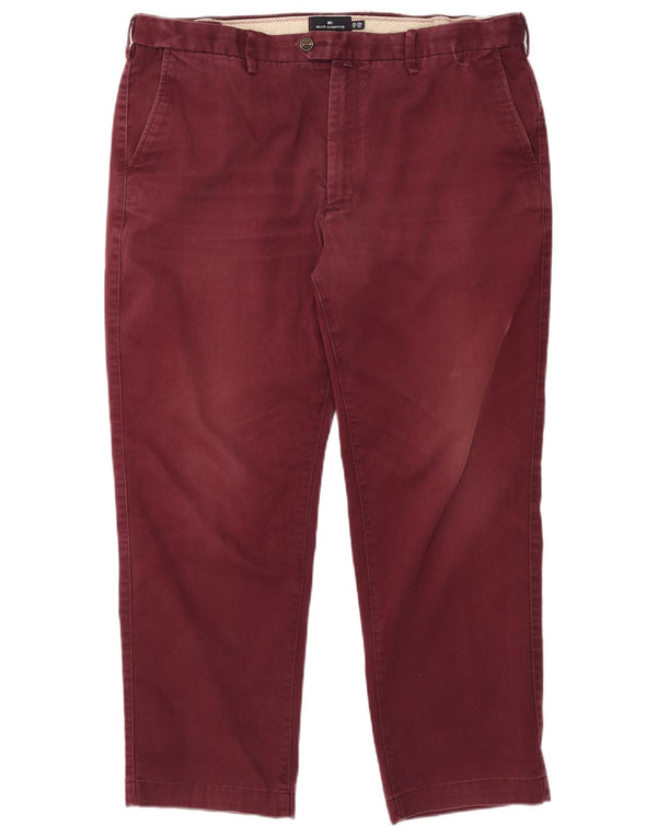 Pantaloni chino slim Marks & Spencer da uomo blu Harbour W40 L29 cotone viola