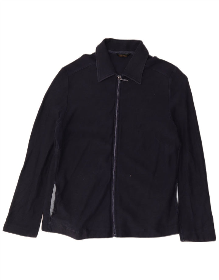 Giubbotto bomber da donna Marks & Spencer UK 16 grande cotone blu navy
