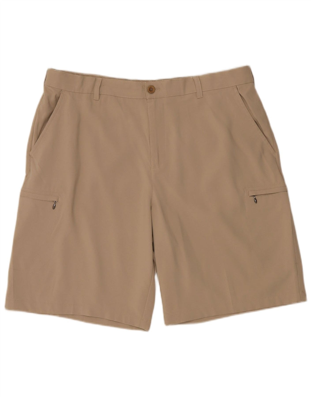 Pantaloncini cargo da uomo IZOD W38 XL Poliestere beige