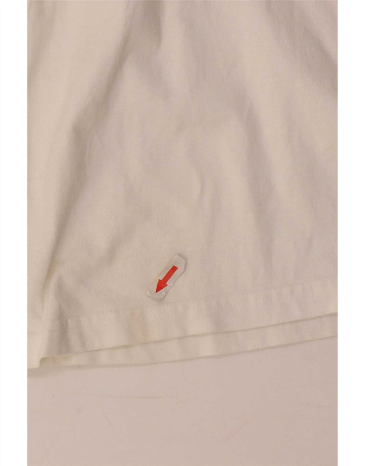 T-shirt grafica da uomo Budapest Hard Rock Cafe, piccola, in cotone bianco