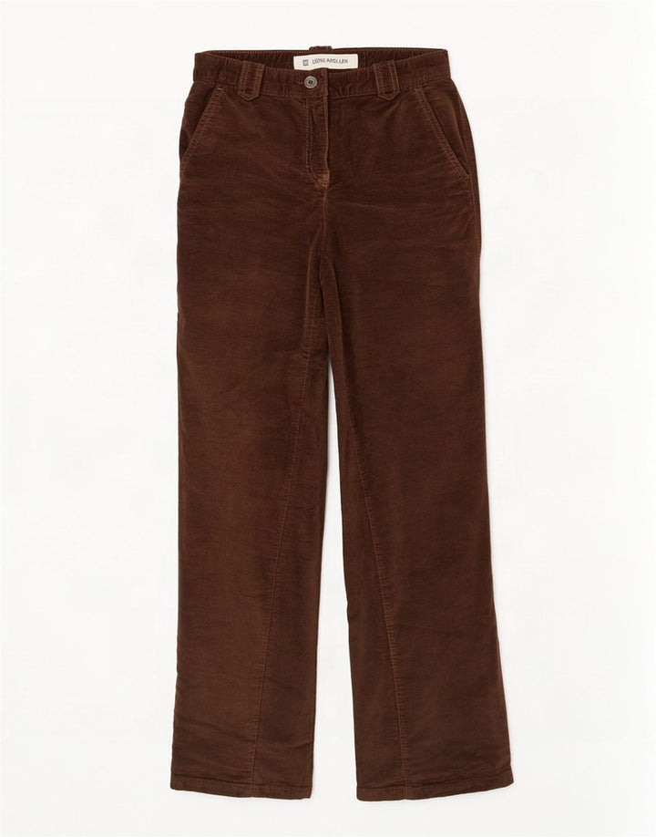 Pantaloni casual in velluto stretch bootcut da donna Gap W30 L30 Marrone