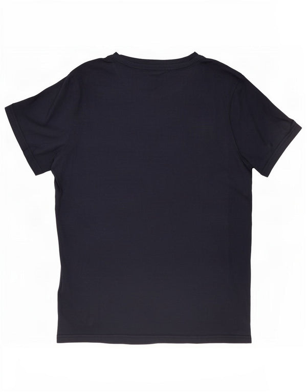 T-shirt grafica da uomo Tommy Hilfiger Top in cotone blu navy medio