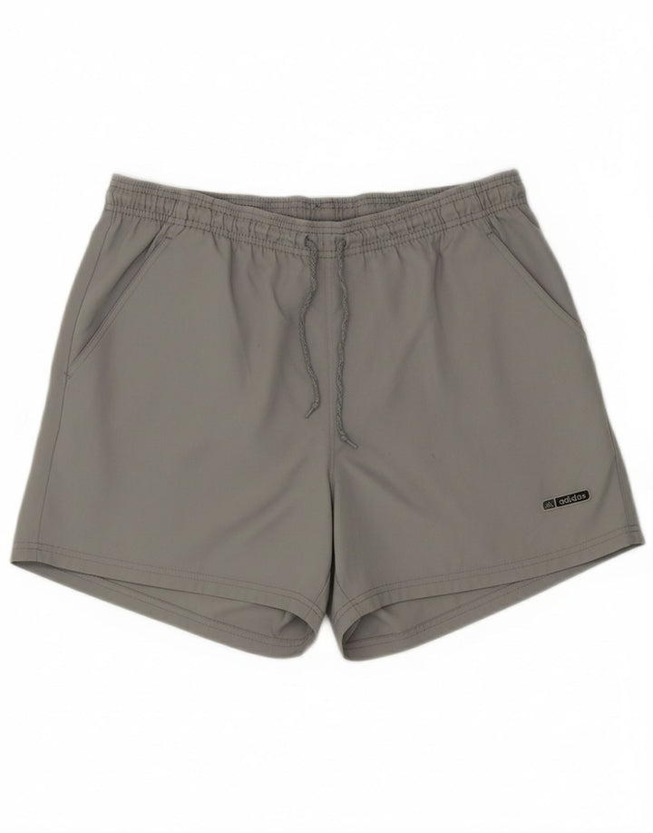 ADIDAS Mens Sport Shorts Large Grey Polyester Sports