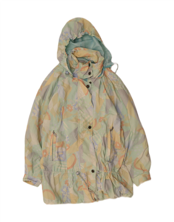 KLEPPER Womens Oversized Windbreaker Coat EU 44 XL Multicoloured Floral Vintage Klepper and Second-Hand Klepper from Messina Hembry 