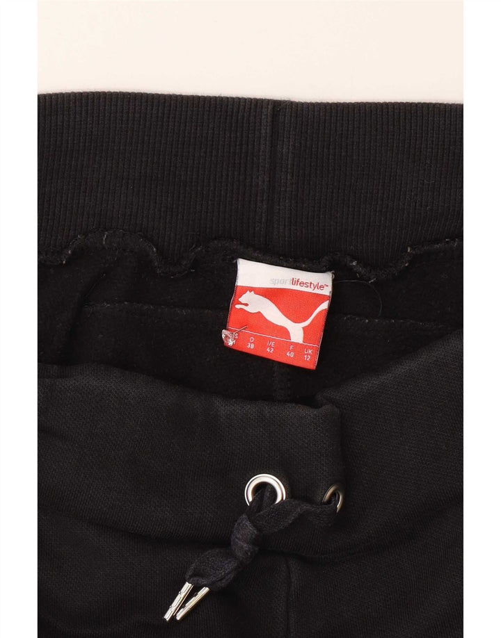 Pantaloni da tuta da donna Puma UK 12 Medium Black Cotton