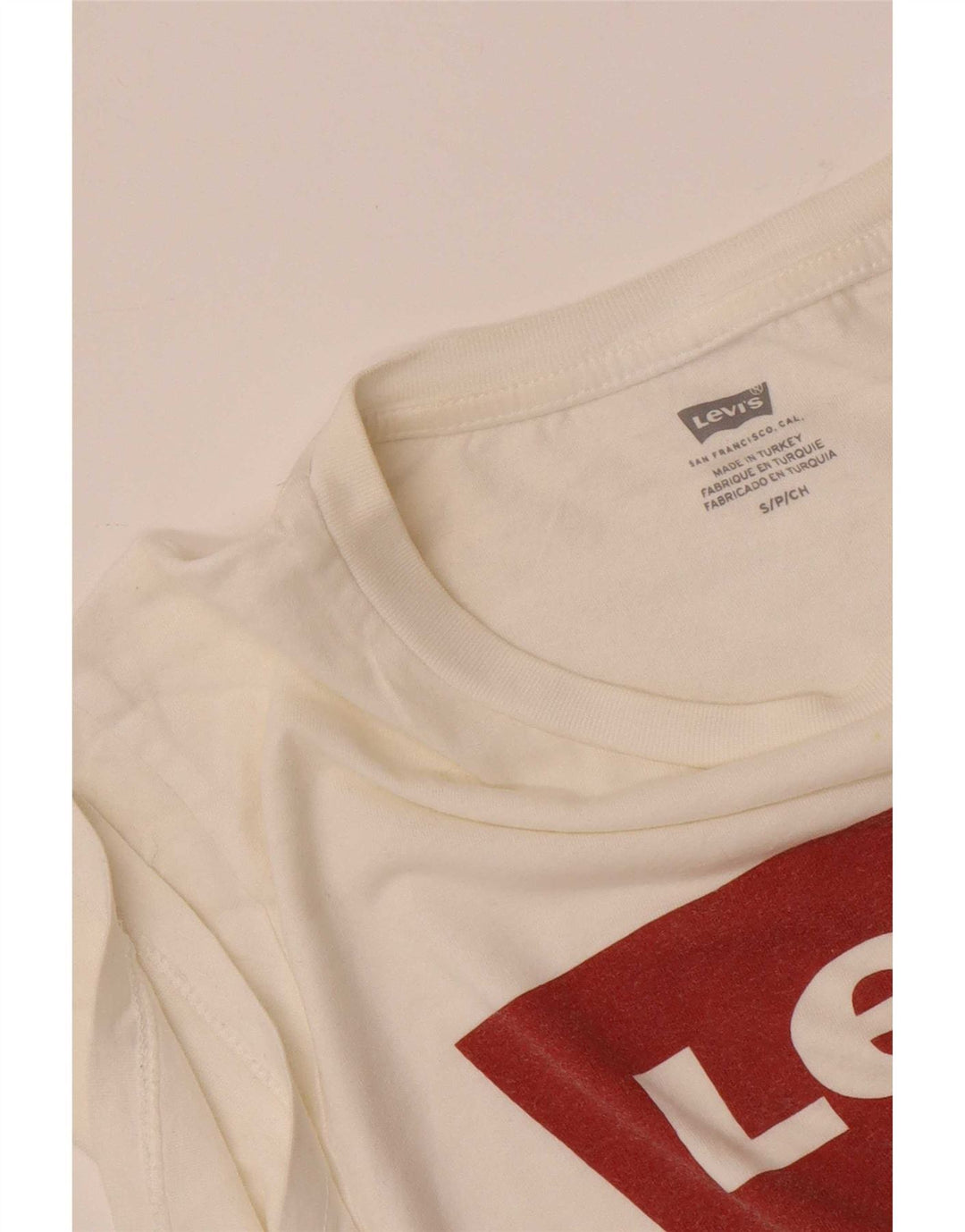 T-shirt grafica da donna Levi's Top UK 10 piccola bianca