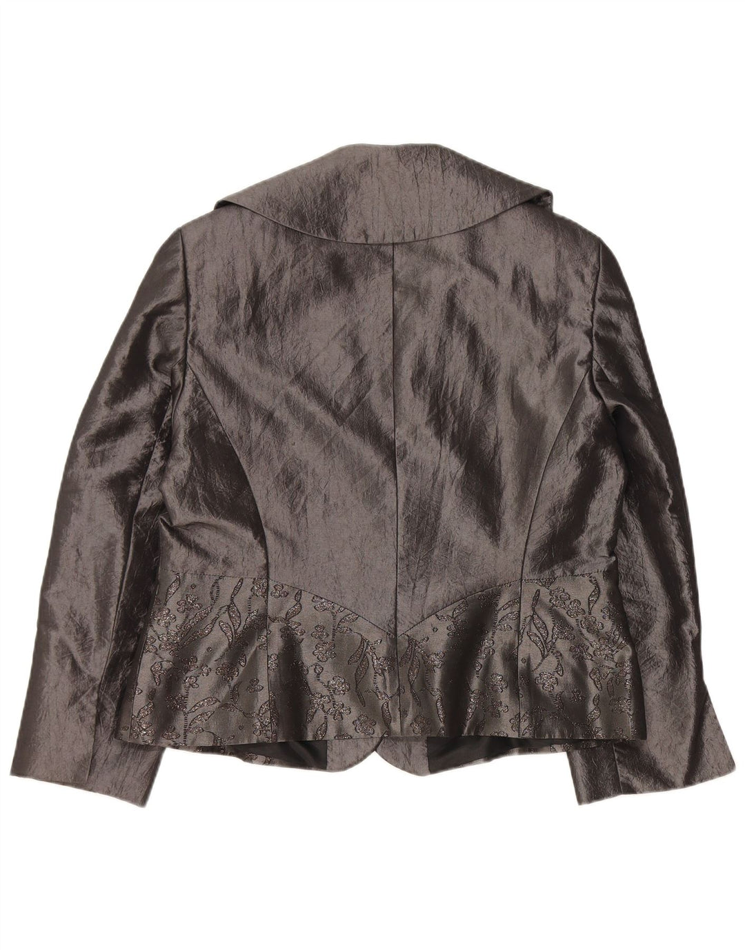 JOHN BENTLEY Cardigan da donna Top UK 14 Grande poliestere floreale grigio