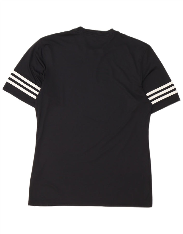 T-shirt Adidas Climalite da uomo, media, in poliestere nero