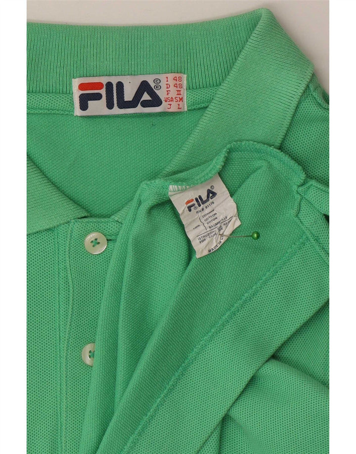 Polo Uomo Fila IT 48 Verde Medio Cotone