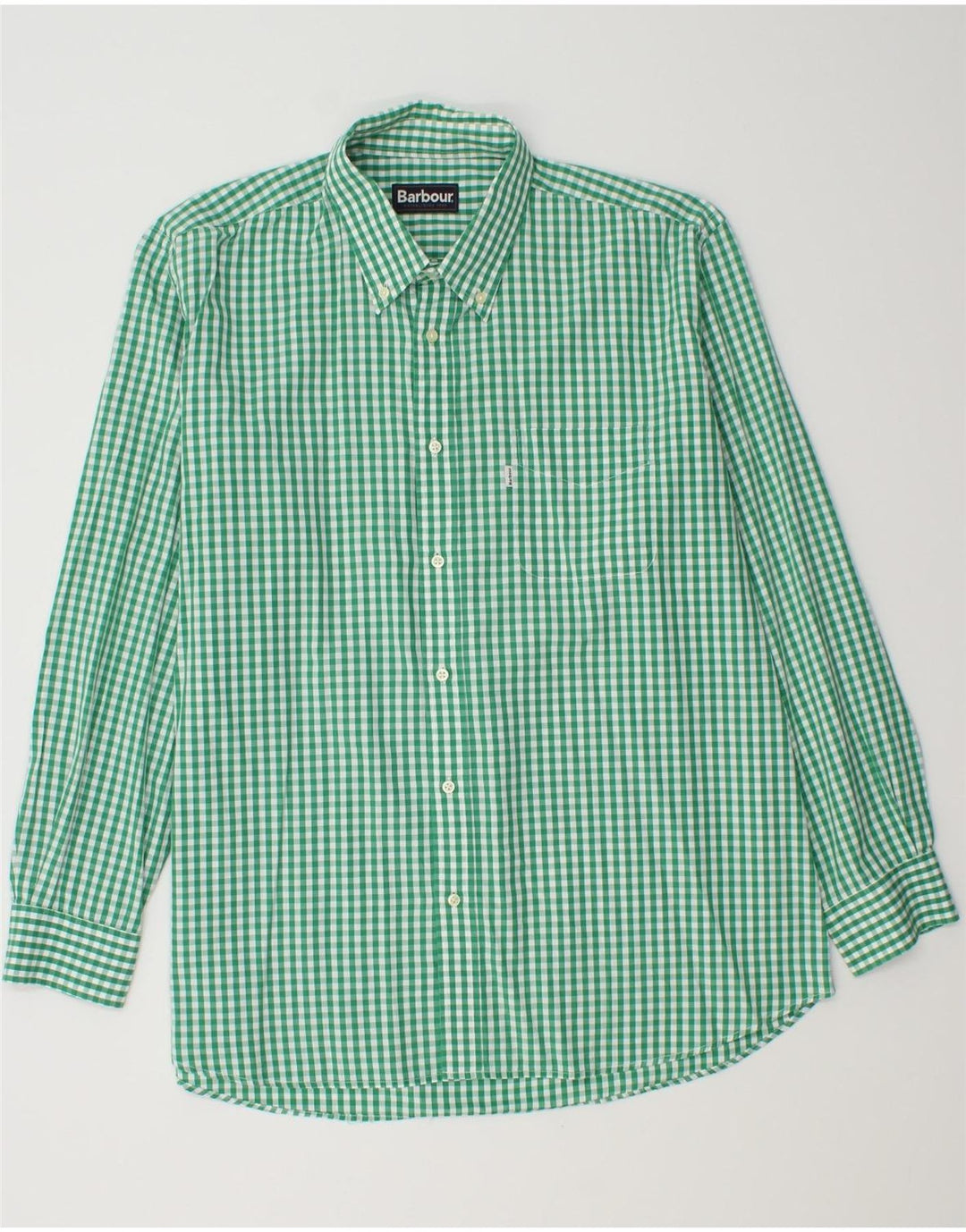 Camicia da uomo Barbour grande a quadretti verdi