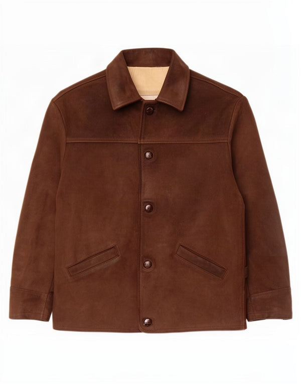 Legendary Jacket 1957 Mens Leather Jacket UK 40 Large Brown