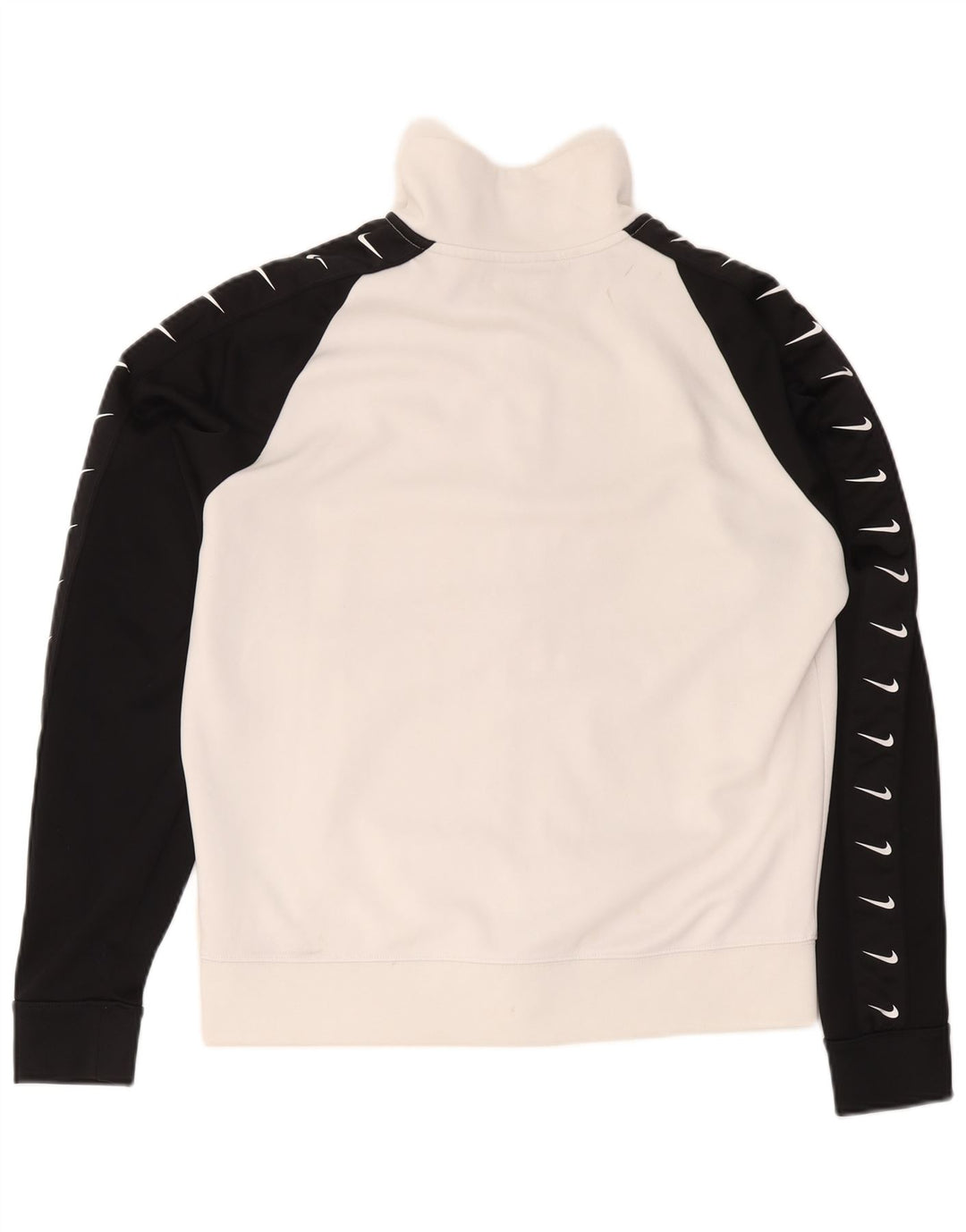 Giacca da ginnastica grafica da uomo Nike, giacca in poliestere color block bianco medio