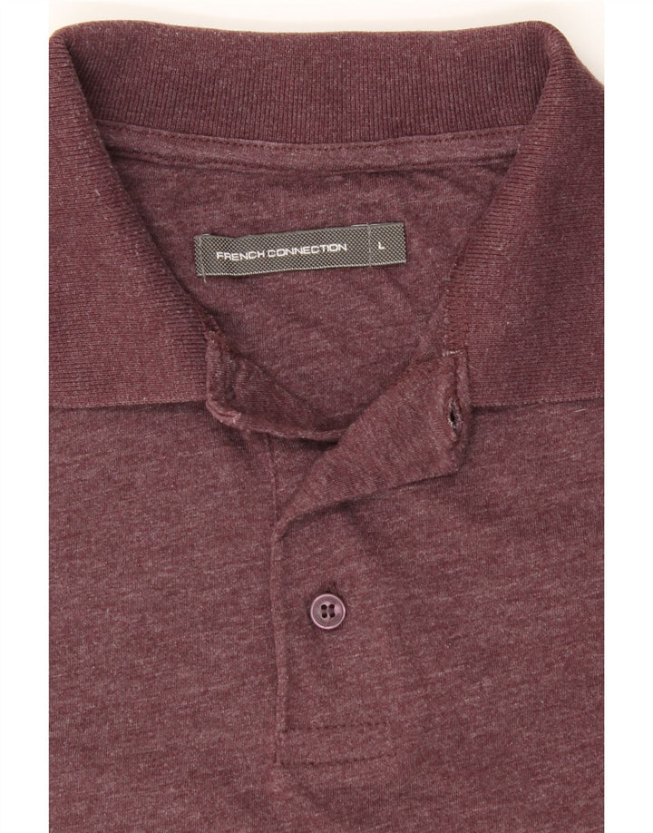 FRENCH CONNECTION Mens Polo Shirt Large Burgundy Cotton Vintage French Connection and Second-Hand French Connection from Messina Hembry 