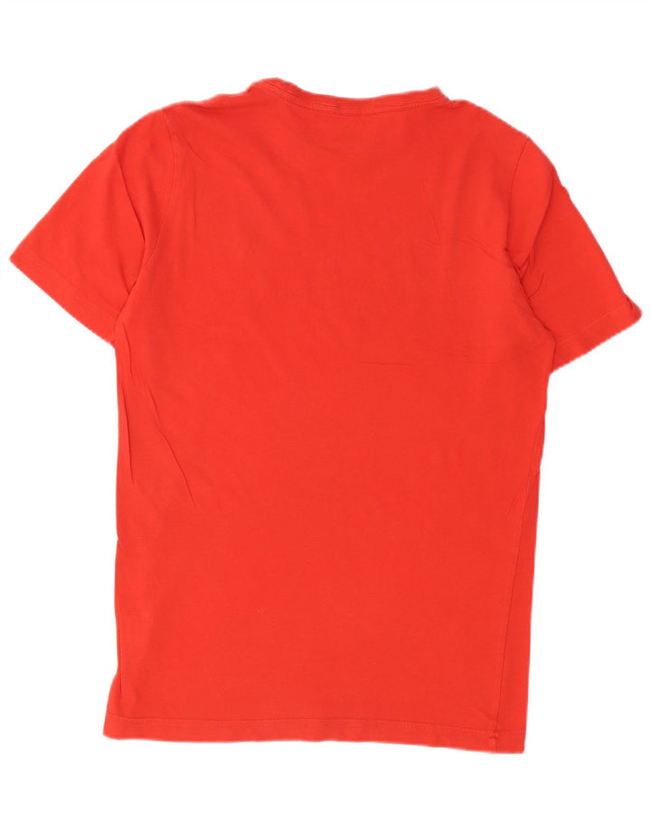 T-shirt grafica da uomo PUMA Top Small in cotone rosso