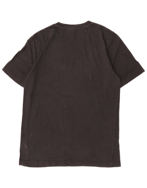 T-shirt Adidas da uomo a maniche corte regolare, piccola, in cotone nero