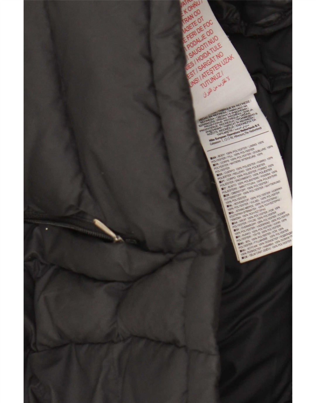 Gilet imbottito Nike da ragazzo 12-13 anni grande nero in poliestere