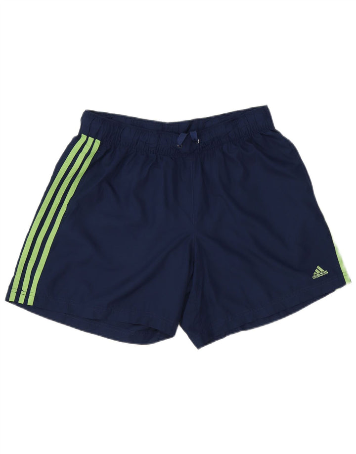 Pantaloncini sportivi Adidas da donna UK 18 XL blu navy poliestere