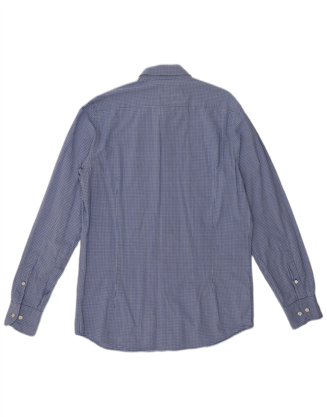 Camicia da uomo Massimo Dutti in cotone a quadretti blu medio