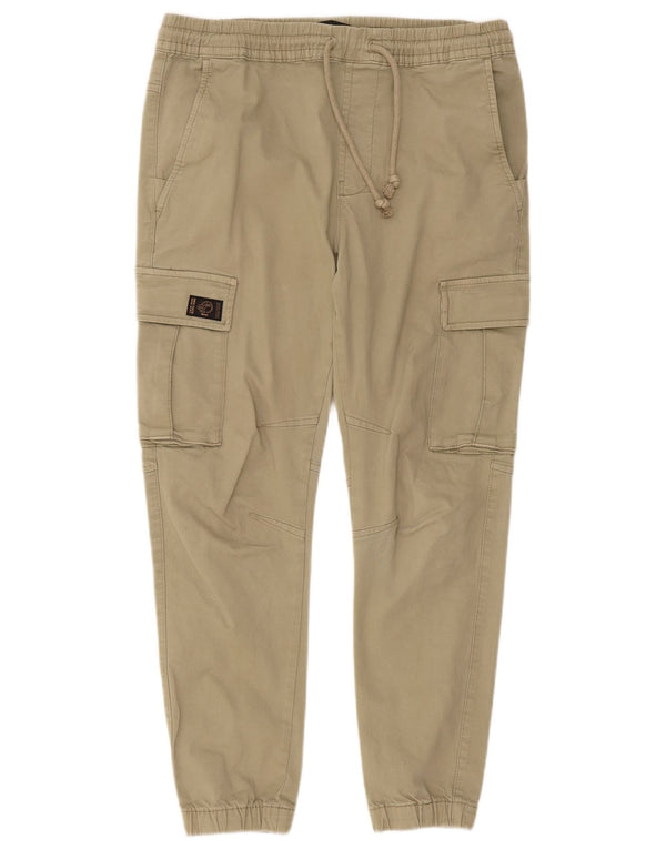 Pantaloni cargo da jogging da uomo Zara medi W31 L27 cotone kaki