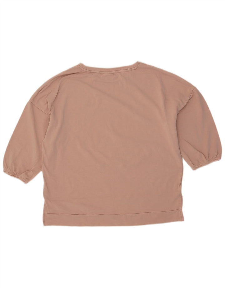 Felpa oversize da donna Ellesse con maniche a 3/4 UK 10 Small Rosa