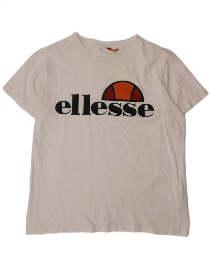 Maglietta grafica per ragazzi ELLESSE 11-12 anni Bianca