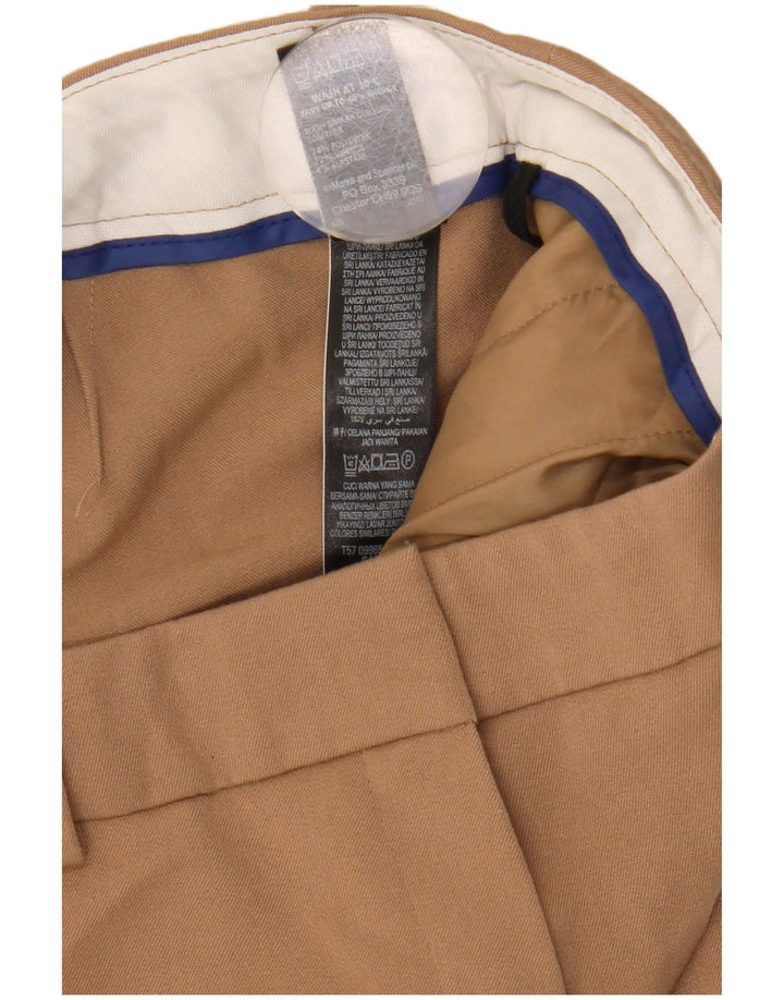 Pantaloni chino slim da donna Marks & Spencer UK 12 medi W32 L33 Marrone