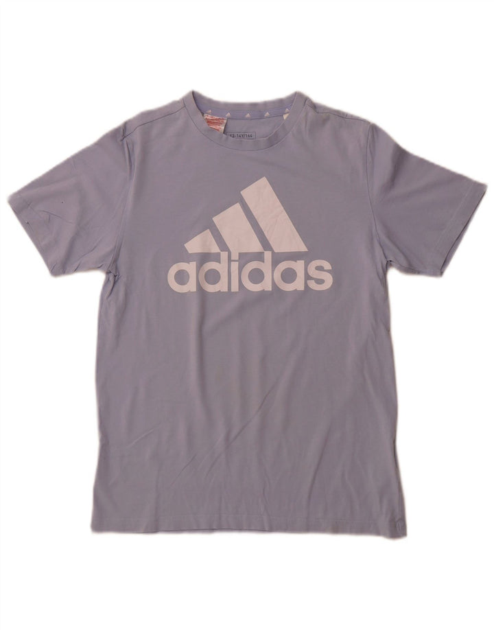 T-shirt grafica ADIDAS per bambina 13-14 anni in cotone blu