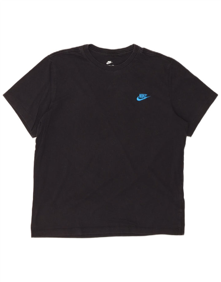 NIKE Mens T-Shirt Top Large Black