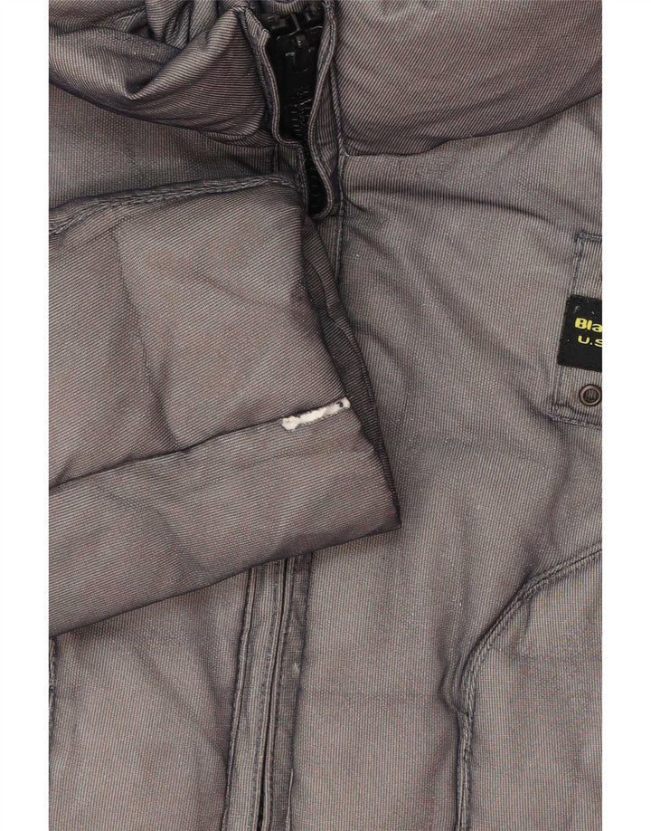 Giacca imbottita da donna Blauer UK 6 XS grigia