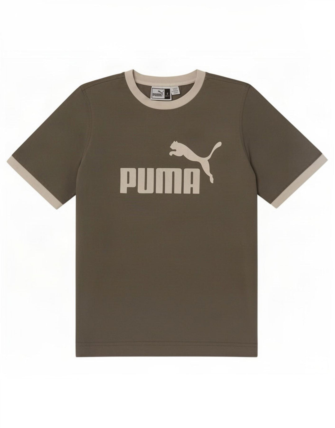 T-shirt grafica da uomo Puma Top piccola grigia
