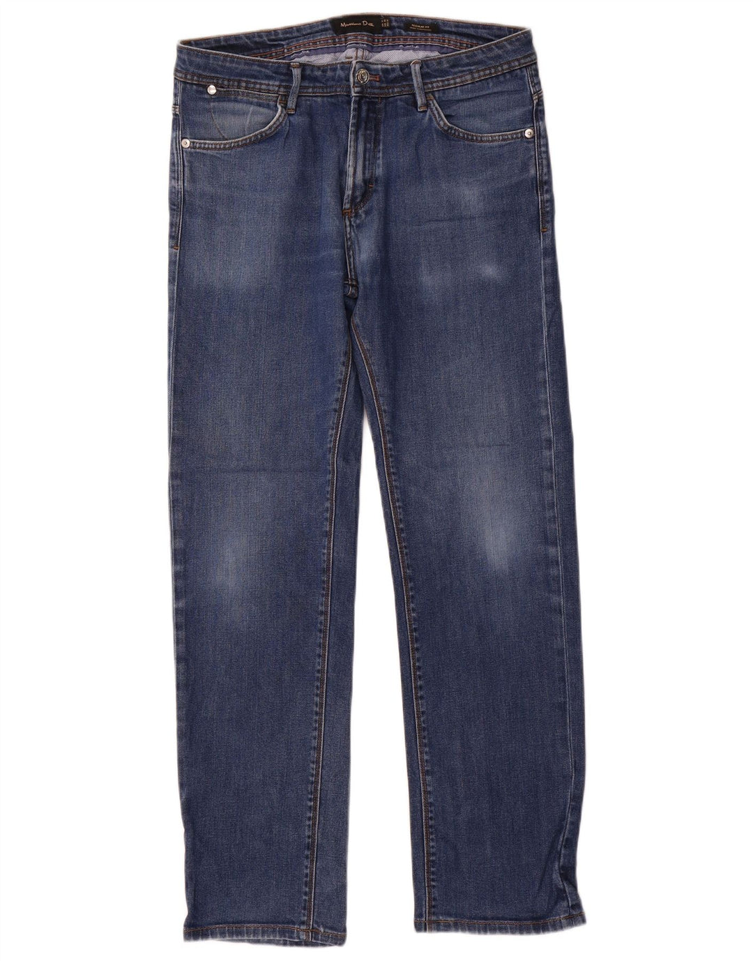Jeans dritti vestibilità regolare da uomo Massimo Dutti EU 40 medio W31 L30 blu