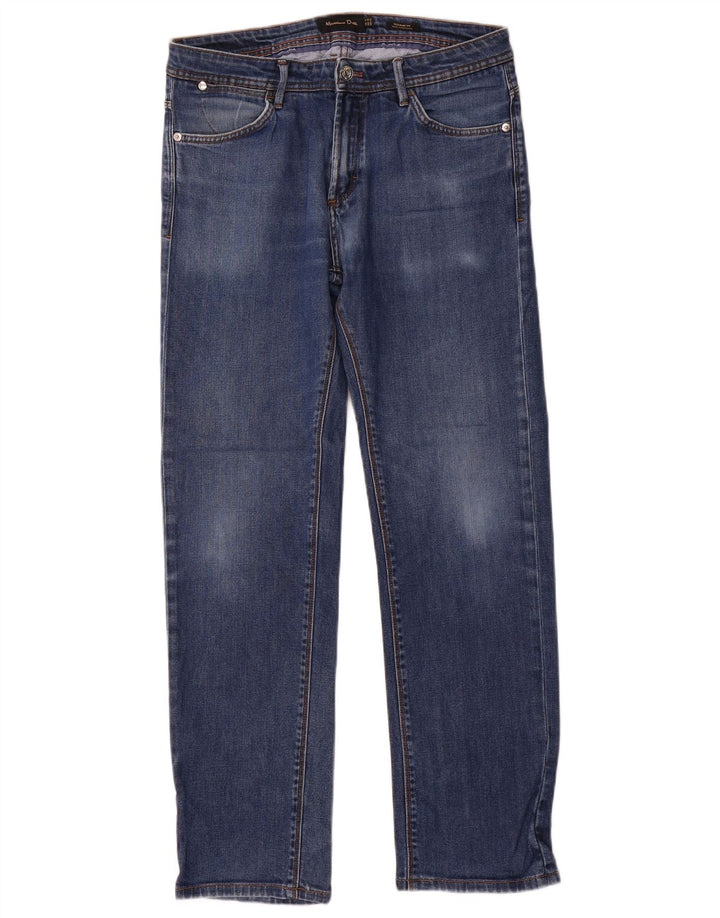 Jeans dritti vestibilità regolare da uomo Massimo Dutti EU 40 medio W31 L30 blu