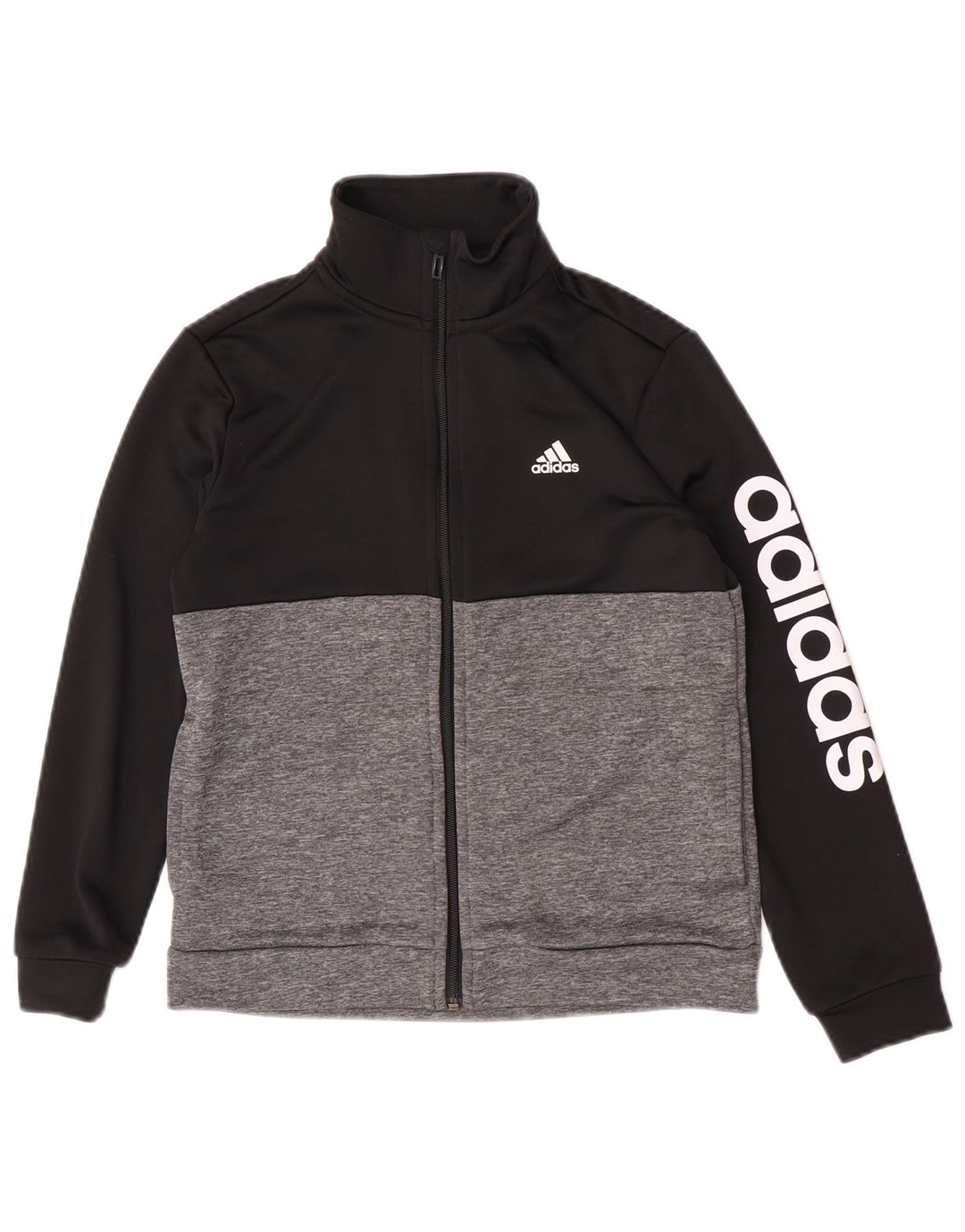 Giacca da tuta Adidas Aeroready da ragazzo 11-12 anni color block nero