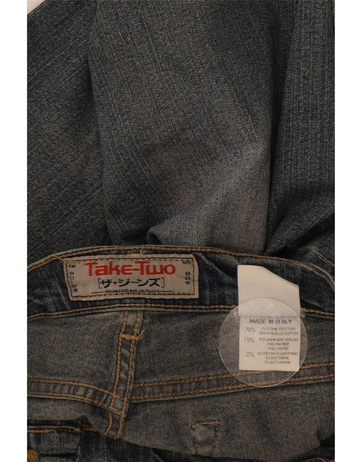 Prendi due jeans dritti da donna taglia 27 W27 L30 cotone blu