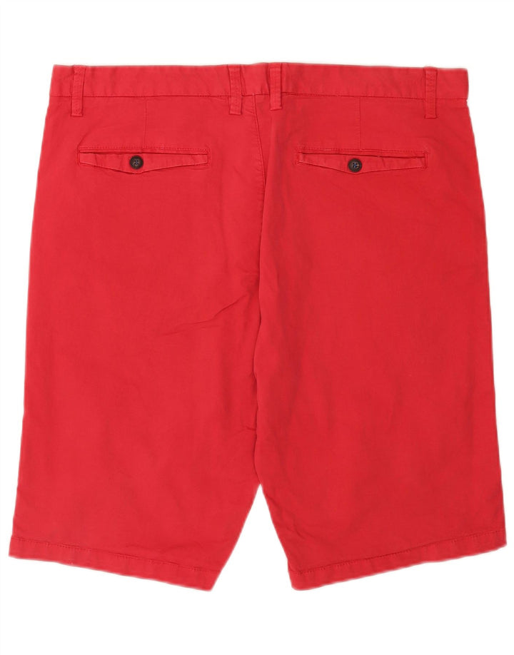 Pantaloncini chino da uomo con vestibilità regolare Brugi W38 XL in cotone rosso