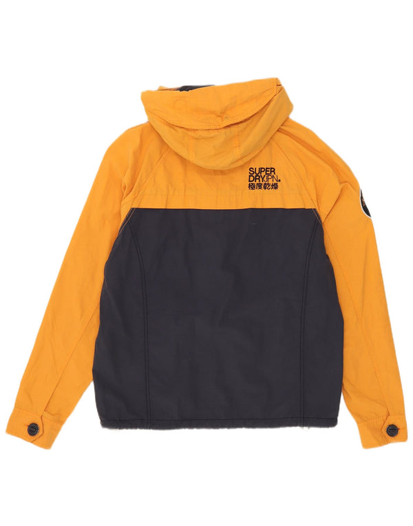 Giacca a vento con cappuccio da uomo Superdry UK 38 Medium Navy Blue Colourblock