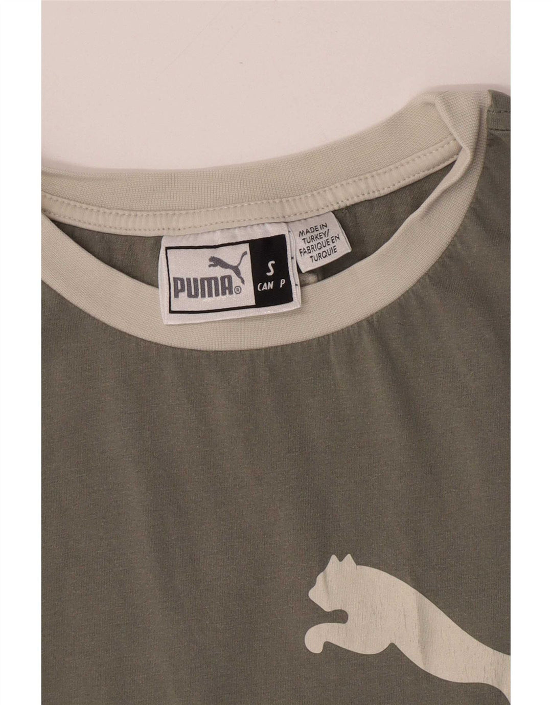 T-shirt grafica da uomo Puma Top piccola grigia