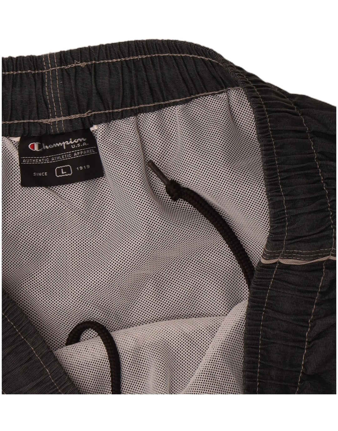 Pantaloncini da bagno da uomo Champion grandi grigi